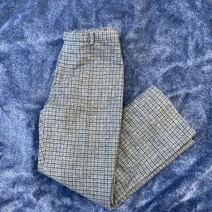 Straight leg wool pants